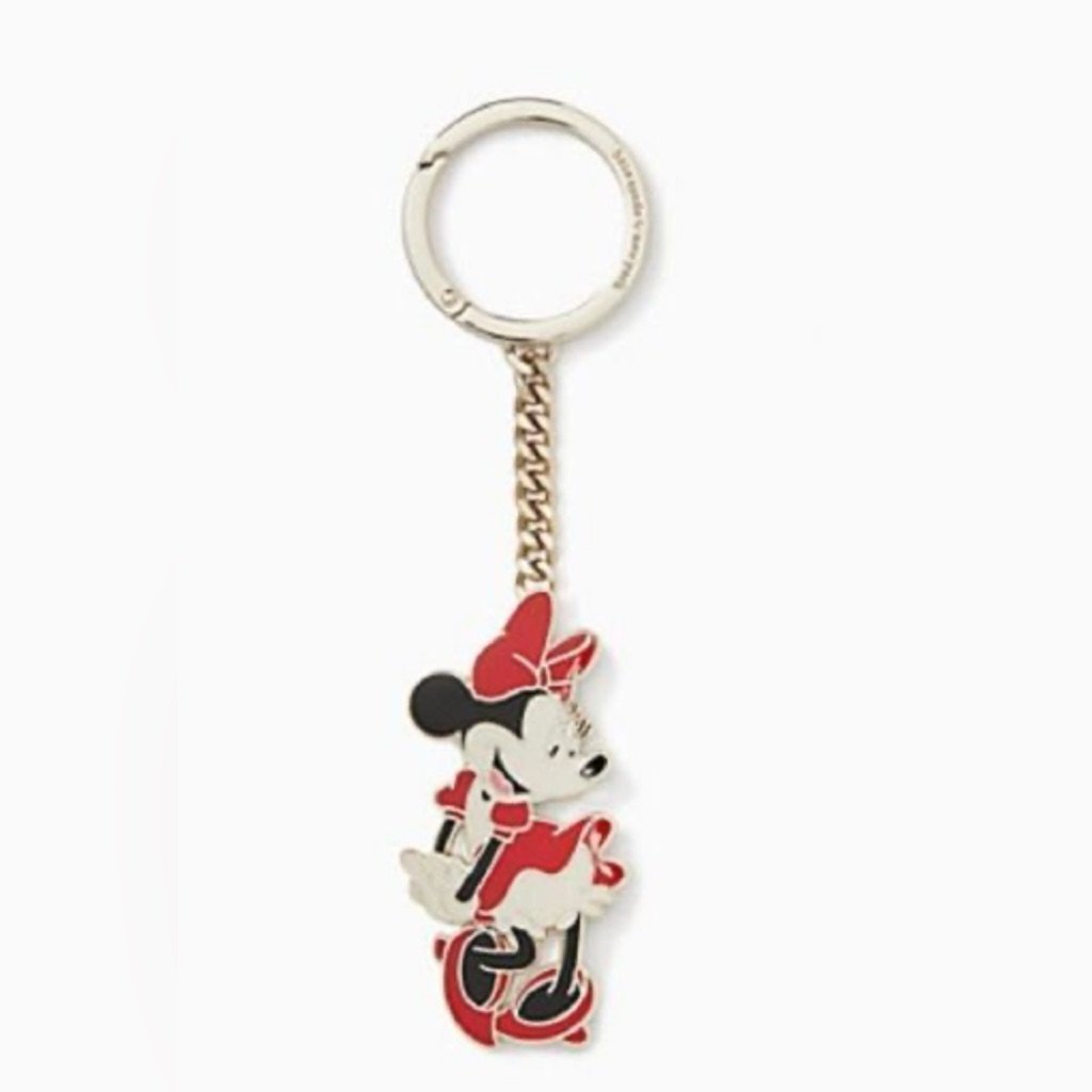 Disney X Kate Spade New York Minnie Mouse Charm Keychain Nwt